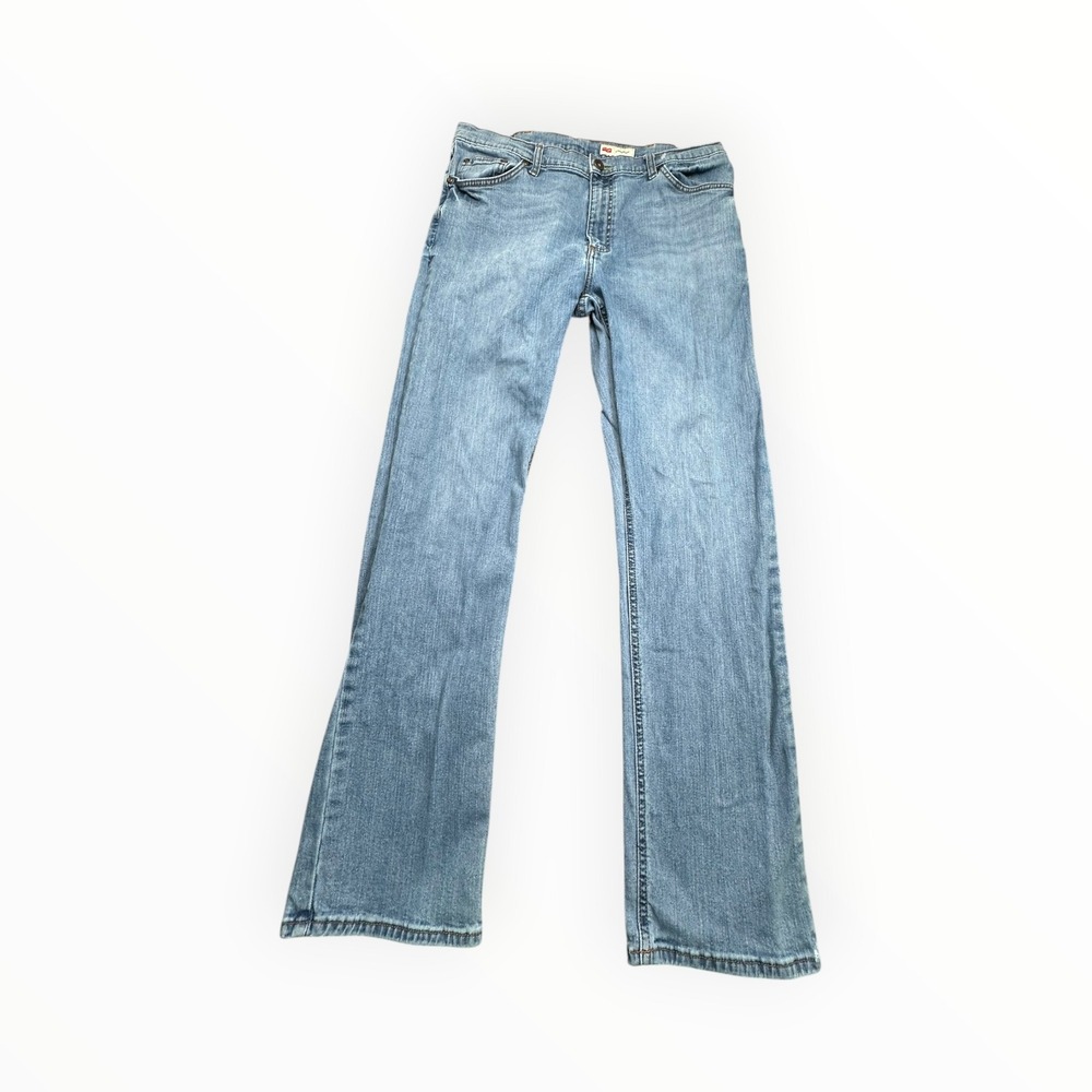 Wrangler Jeans Mens 35x31 Blue Straight Fit‎ Light Wash Classic Denim Pants